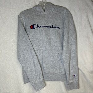 Champion Men's Grey Hoodie Sweater
